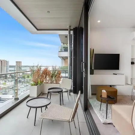 Sleek Modern Studio With Balcony